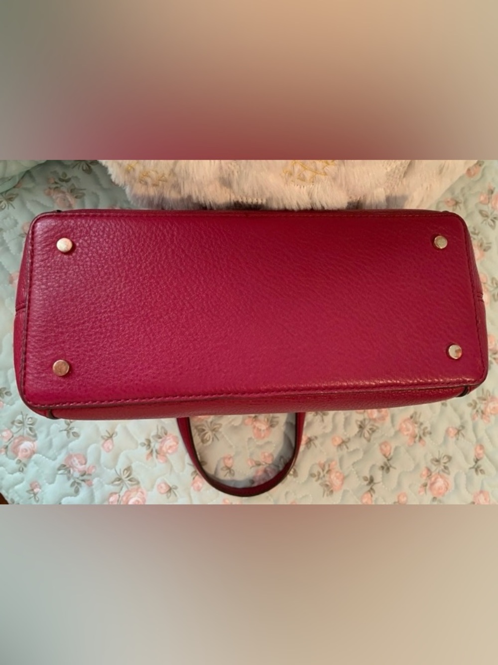 Kate Spade Raspberry Pebbled Leather Satchel - Picture 3 of 8